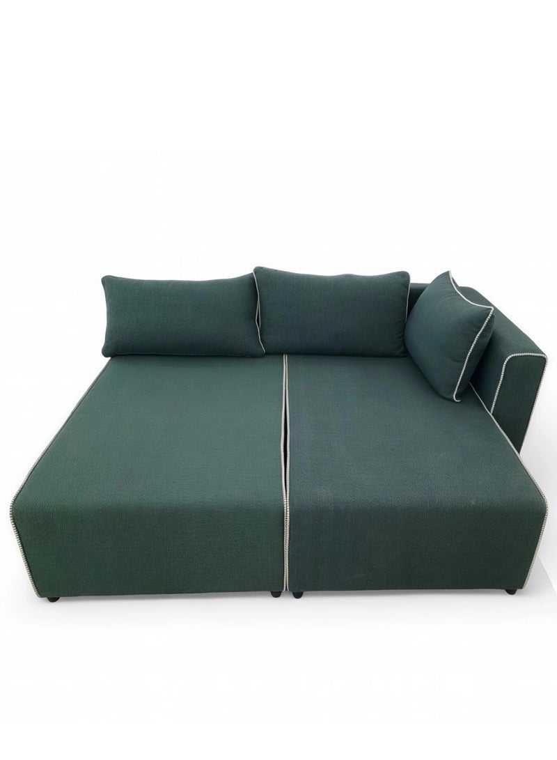 Concent L-Shape Turkish Smart Corner Sofa Expandable to Become a Bed - Modern Design with Storage Space - Image 2