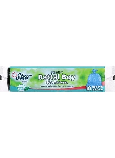 Star Garbage Bag Large Size 75X90 - Black - 1 Roll of 10 