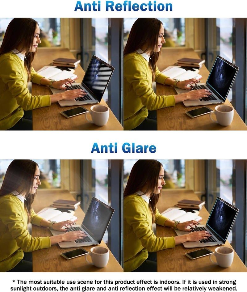FFORITO 2-Pack 15.6 Inch Laptop Screen Protector -Blue Light and Anti Glare Filter, FORITO Eye Protection Blue Light Blocking & Anti Glare Screen Protector for 15.6ââ‚¬Â with 16:9 Aspect Ratio Laptop - Image 4