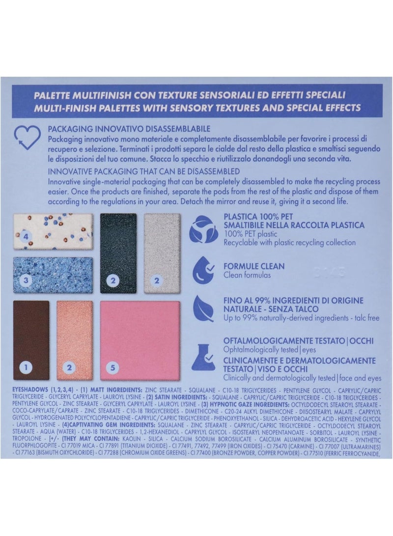 Pupa Wave 002 Blue Face and Eye Palette with Mirror - Image 2