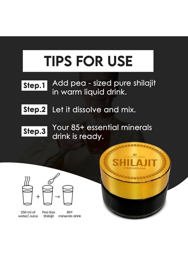 SONATURAL Shilajit Pure Himalayan Organic - 30g Premium 100% Pure Shilajit Resin with Fulvic Acid & 85+ Trace Minerals Complex for Energy & Immune Support, (2 Months Supply) - Image 5