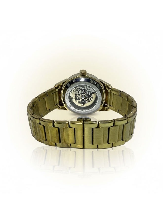 SHADOW Monarch Skeleton SD6362M Automatic Men’s Watch Gold Stainless Steel Strap Luxury Mechanical Wristwatch - Image 5