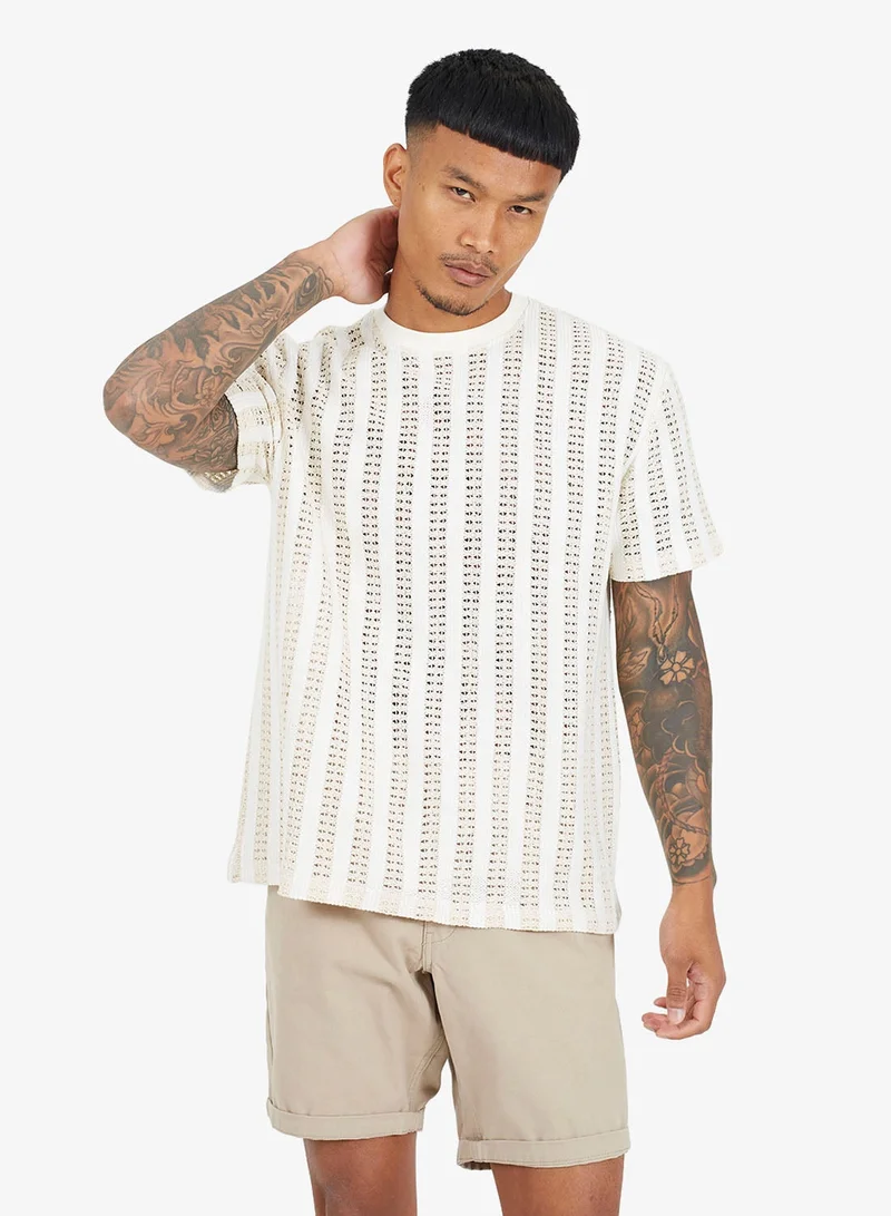 BRAVE SOUL MENS REGULAR FIT, SHORT SLEEVE CREW