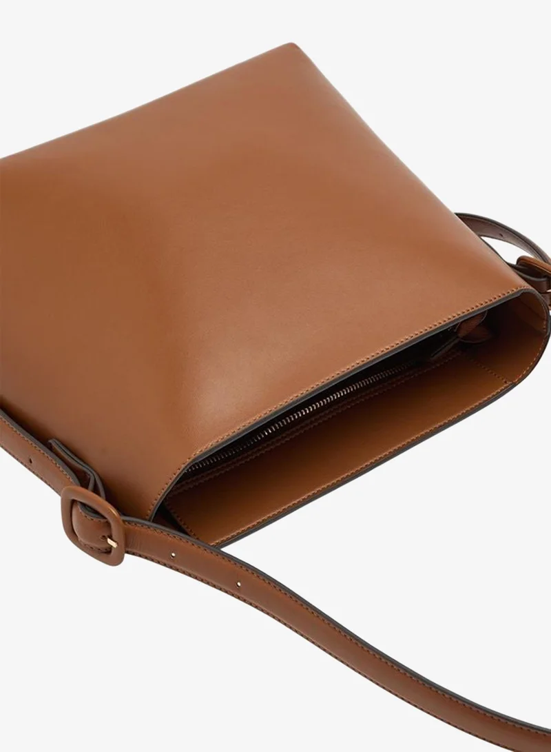 Parfois Brown Plain Shoulder Bag for Women | Best Price UAE