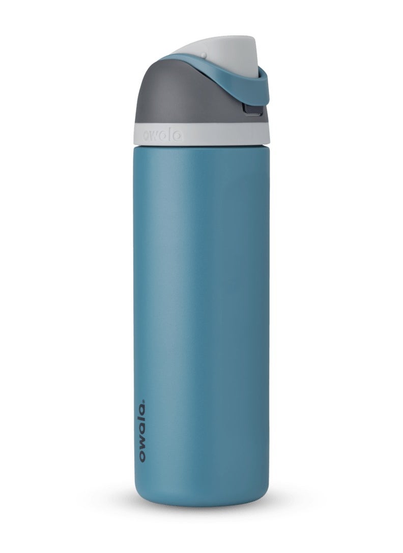 Owala - FreeSip Insulated Stainless Steel Water Bottle with Straw for Sports, Travel, and School BPA-Free Sports Water Bottle, 24 oz - Image 1