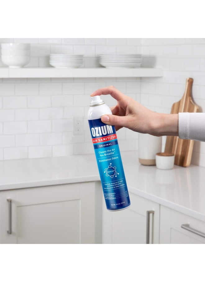 Ozium - Ozium A807035 3 8 Oz Air Sanitizer And Odor Eliminator For Homes Cars Offices And More Vanilla Scent 3 Pack - Image 1