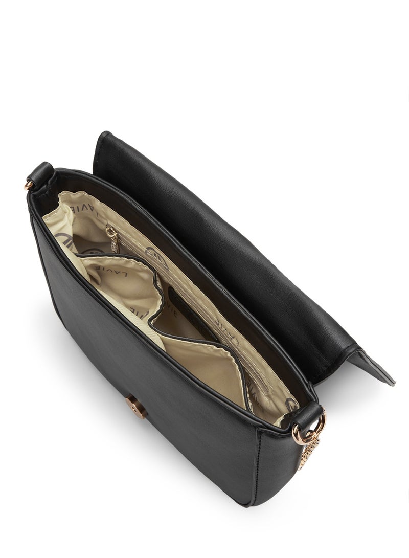 Lavie Signature Atlanta Woman's Sling Bag(BLACK) - Image 5
