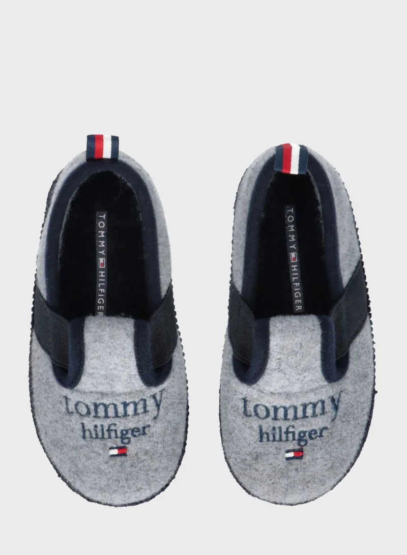 TOMMY HILFIGER Kids Logo Bedroom Slippers