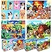 LELEMON Puzzles for Kids Ages 464Pack Dogs Fire Fighting Garbage Truck Farm 60 Piece Puzzles for Kids Ages 48 in a Metal BoxEducational Jigsaw Puzzles Puzzle Games Puzzle Toys for Girls and Boys - Image 2