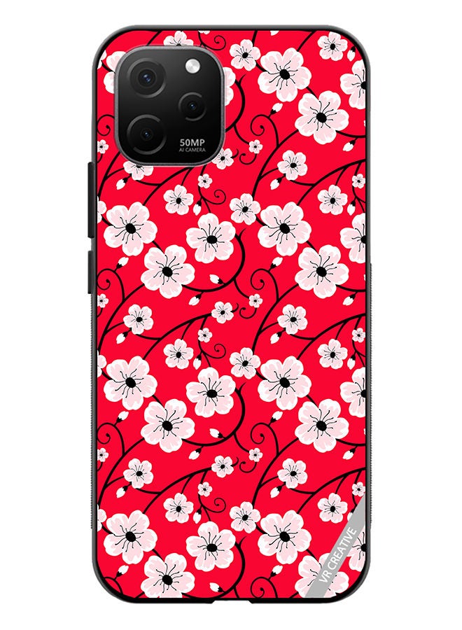 VR CREATIVE Protective Case Cover For Huawei Nova Y61 Flower Design Multicolour - Image 1