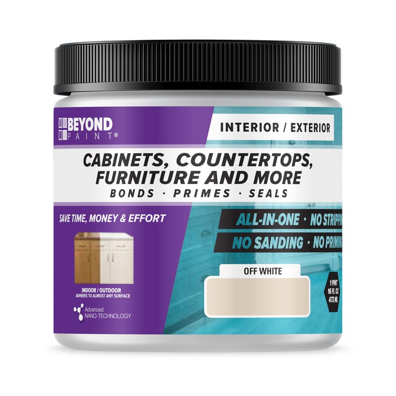 Beyond Paint Counter Top Paint - Pint - No Stripping No Sanding No Priming, Bone - Image 1