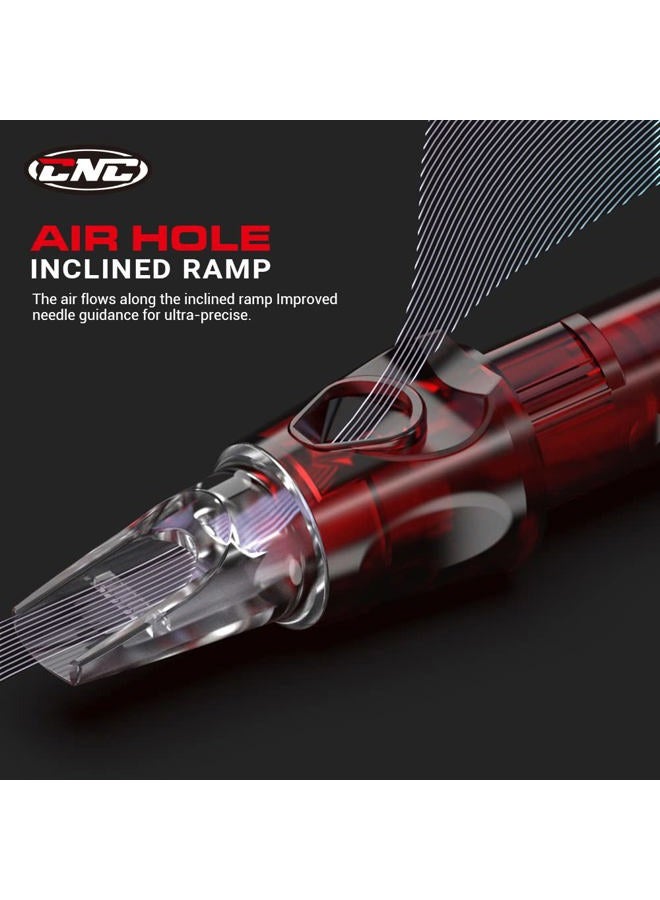 CNC 7RL Tattoo Needles Cartridge 20Pcs #10 Bugpin Disposable Needles Round Liner with Membrane EN04-20-1007RL - Image 2