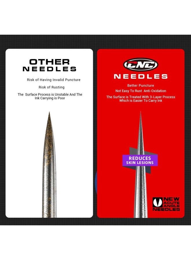 CNC 7RL Tattoo Needles Cartridge 20Pcs #10 Bugpin Disposable Needles Round Liner with Membrane EN04-20-1007RL - Image 3