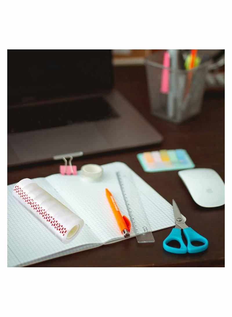 15 Rolls Transparent Stationery Tape 1 Inch Core Clear Adhesive Tape For Office Home School - Image 2