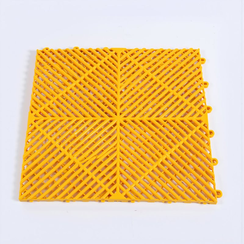 Interlocking Car Wash Grille 18mm PP 400x400mm Durable Non Slip Drainage Floor Mat - Image 3