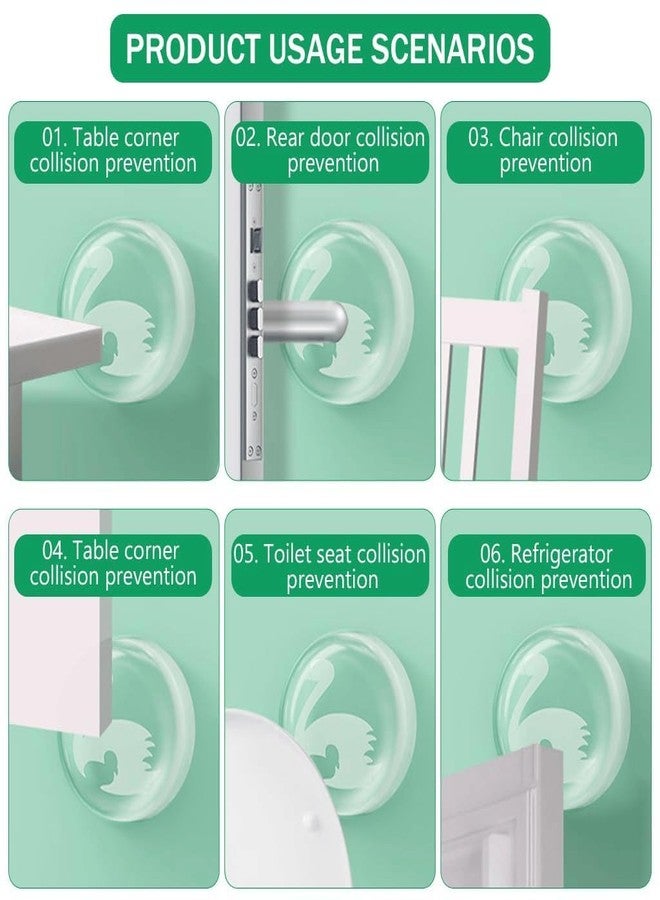 THEA Silicon Anti Slip Self Adhesive Wall Protector, Cabinet Door Guard Noise Dampening Bumpers, Furniture Crash Pads, Furnitures Protection Bumper Rubber pad (4) - Image 3