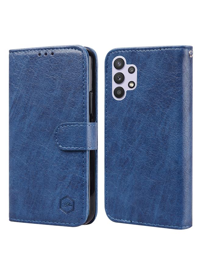 S-TOP Case For Samsung Galaxy A32 4G Skin Feeling Oil Leather Texture PU + TPU Phone Case - Image 1