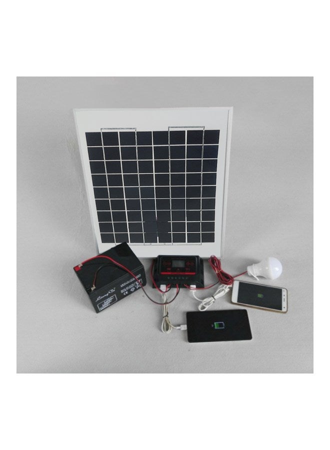 Loquat Solar Panel With Alligator Clip Wire Black/White/Red - Image 3