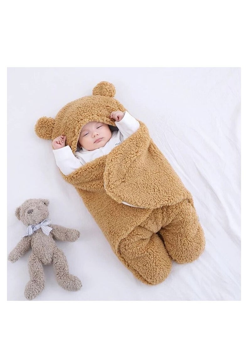 Baby Sleeping Bag Ultra Soft Fluffy Fleece Newborn Receiving Blanket Infant Boys Girls Clothes Nursery Wrap Swaddle  - Image 2