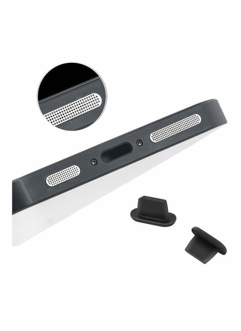 Speaker Mesh Anti Dust Proof Adhesive Sticker Compatible with iPhone Speaker Metal dustproof Sticker (8 Pack) Dust Plugs for iPhone 13/12/12 Pro Max (2pack) (Silver)