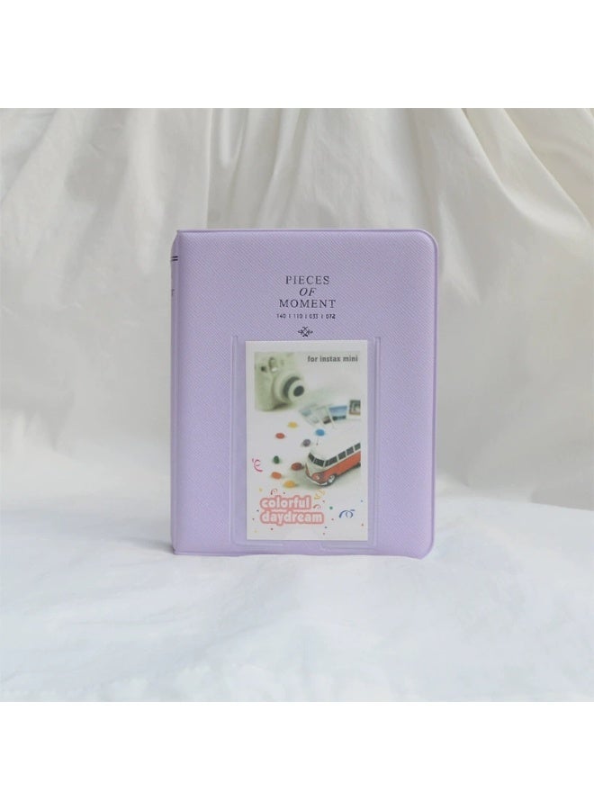 Soofam Pieces Of Moment Mini Book Album Instax Mini 7s 8 25 50s 90 -Purple - Image 2