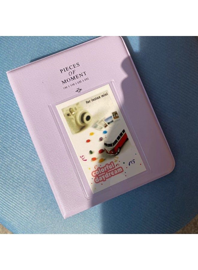 Soofam Pieces Of Moment Mini Book Album Instax Mini 7s 8 25 50s 90 -Purple - Image 3