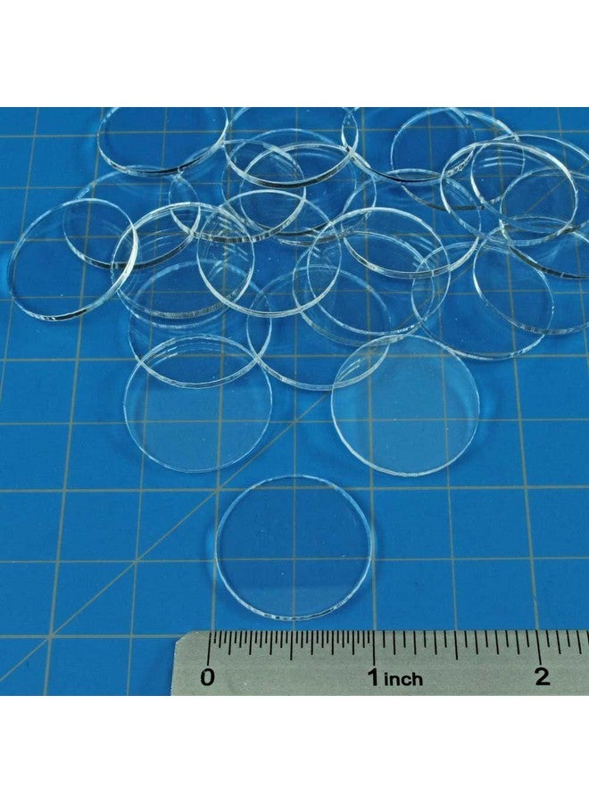 LITKO Clear Miniature Bases, Circular 1 Inch, 1.5mm Clear (25) - Image 2