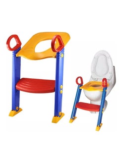 BLOOMING TIME Folding Toilet Trainer Ladder For Baby Suitable For Children Boys And Girls Toilet Seat Steps  - Image 1