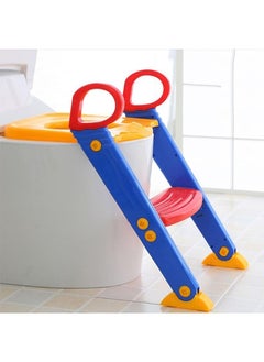 BLOOMING TIME Folding Toilet Trainer Ladder For Baby Suitable For Children Boys And Girls Toilet Seat Steps  - Image 4