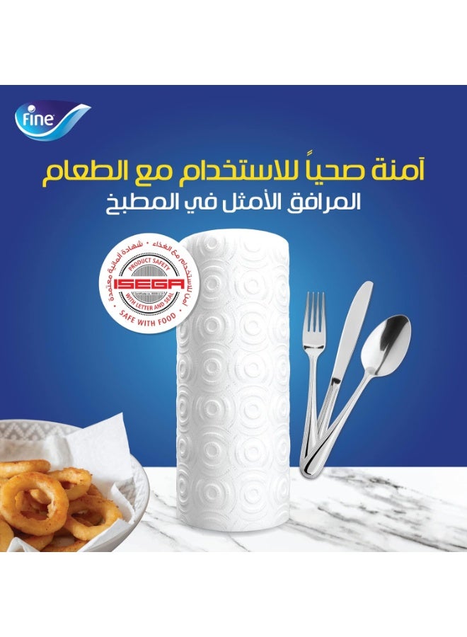 Fine Kitchen Super Towel, 10+2 Rolls Free, 40 Sheets x 2 Ply Paper Tissue - Image 2