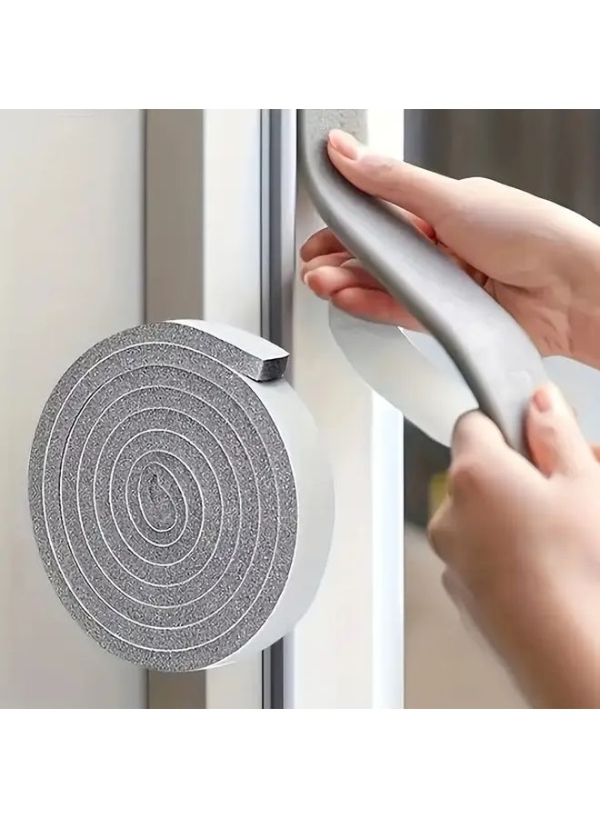 0 59 Inch Self Adhesive Weatherstrip Soundproof Dustproof Sliding Window Trim 2 Rolls 78 74 Inch Length Black` - Image 5