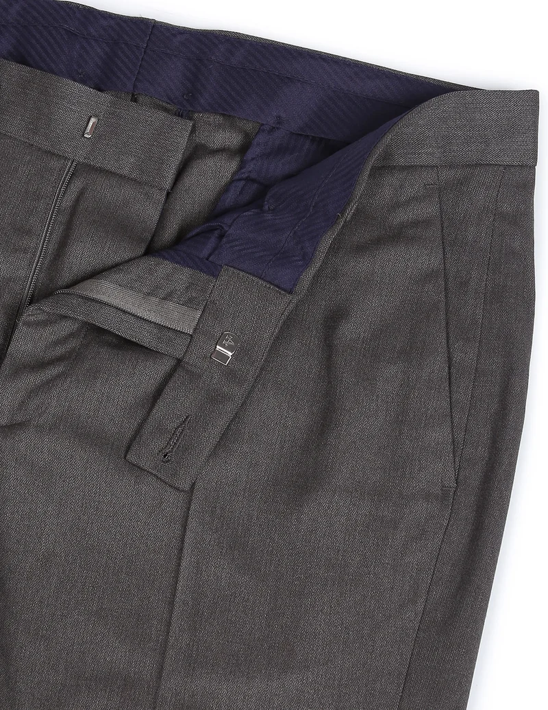 Arrow Dark Grey Super Slim Fit Smart Flex Trousers for Men | Best Price UAE