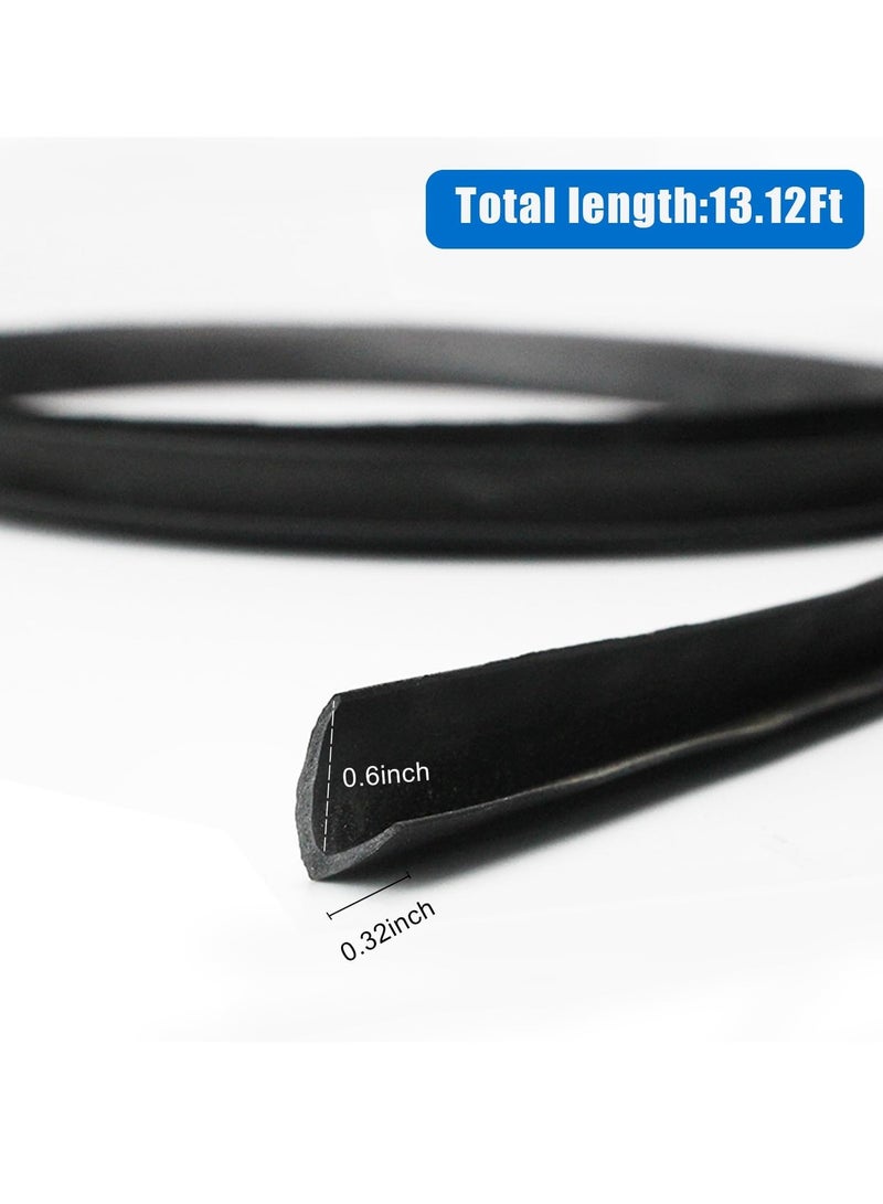 Generic 1Pack Car Door Rubber Seal Strip Car Window Rubber Seal Strip Weather Stripping Seal Strip for Car Universal Self Adhesive Auto Window Rubber Draft Seal Strip  - Image 2