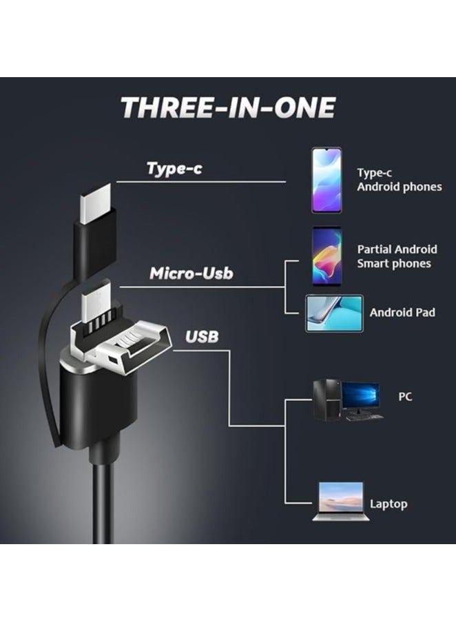 Generic 3-in-1  Endoscope Borescope  Camera Built-in 6 LEDs IP67 Waterproof USB Type-C Endoscope Replacement for Android Smartphones, PC  - Image 5