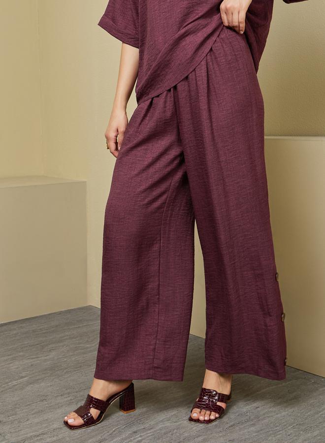 Styli Oversized Short Sleeve Top with Wide Leg Pants Modest Set  - Image 5