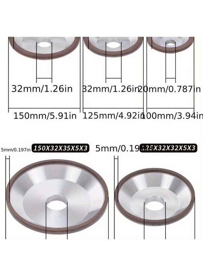 100mm Resin Diamond Grinding Wheel For Tungsten Carbide Sharpening Manual Rotary Tool - Image 4