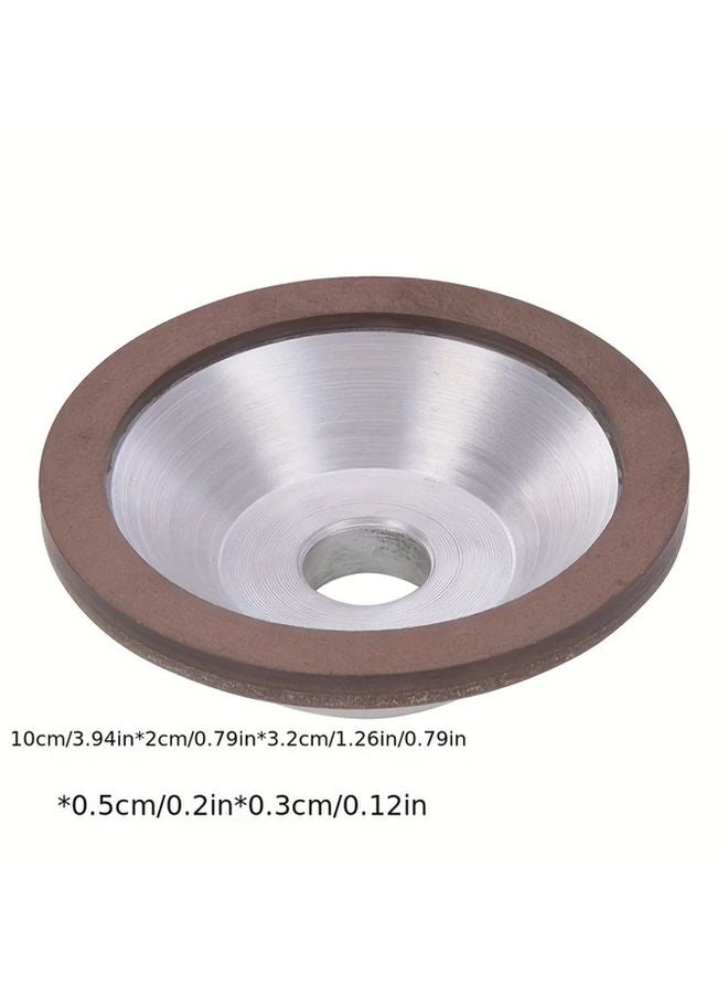 100mm Resin Diamond Grinding Wheel For Tungsten Carbide Sharpening Manual Rotary Tool - Image 1