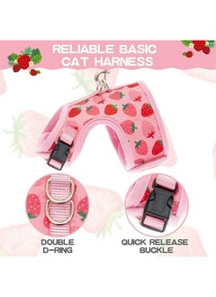 BINGPET BINGPET Cat Harness with Leash Escape Proof - Fashionable Mesh Cat Dog Walking Harness Leads, Adjustable for Kitties Puppies Small Animals  - Image 3