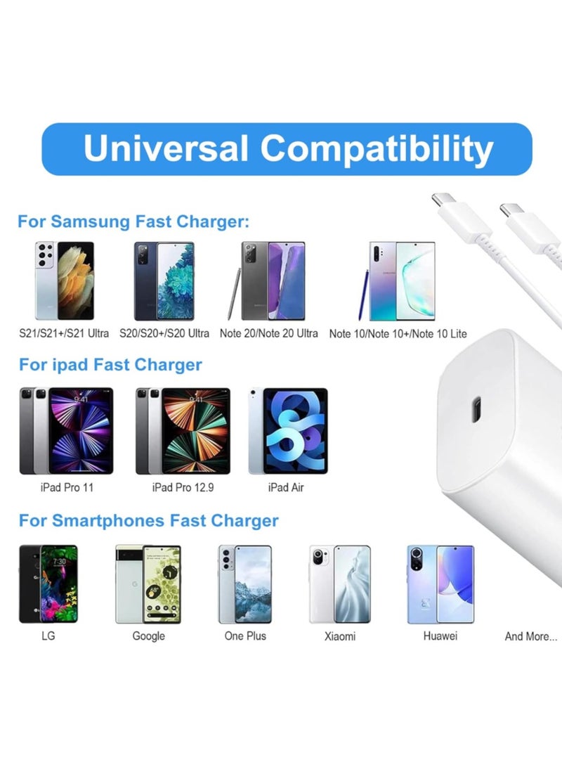 محول شاحن PD فائق السرعة بقدرة 45 وات، وكابل USB من النوع C إلى النوع C، وشحن فائق السرعة 5 أمبير 2.0 - Image 3