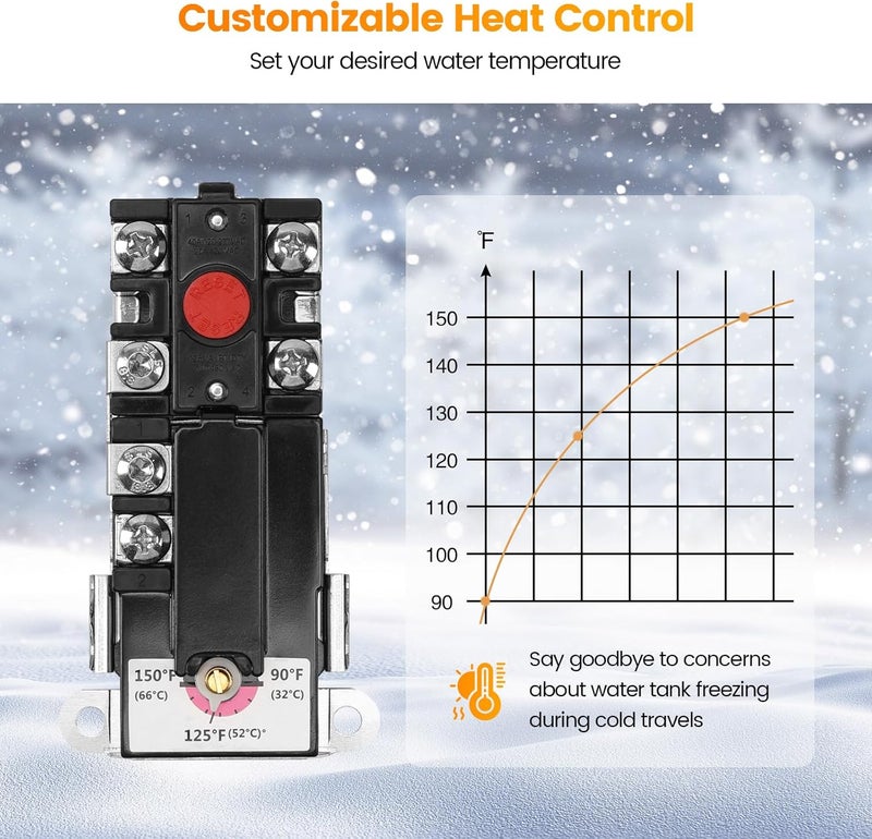 Briidea RV Electric Water Hybrid Heater Kit - Image 5