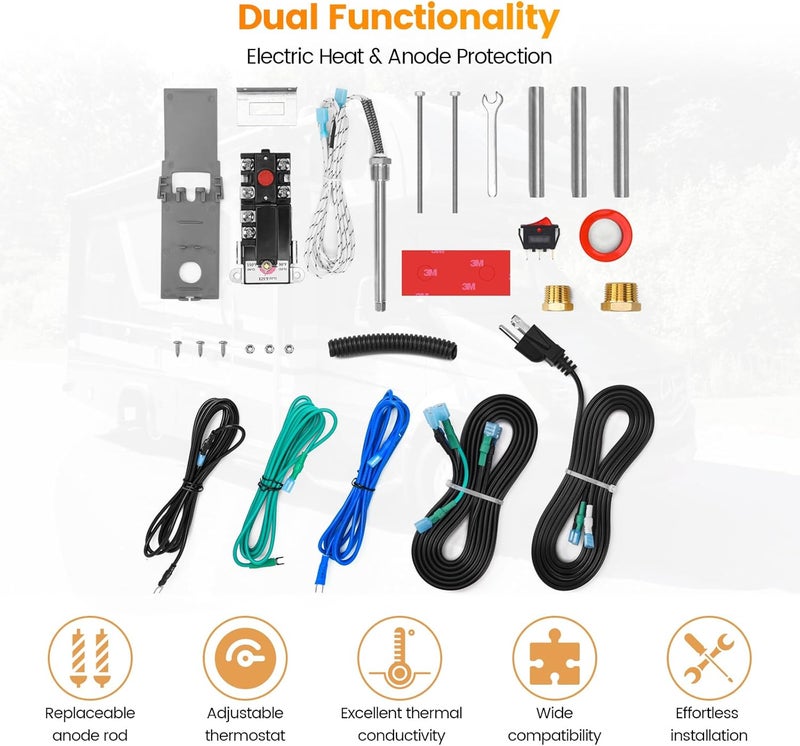 Briidea RV Electric Water Hybrid Heater Kit - Image 2