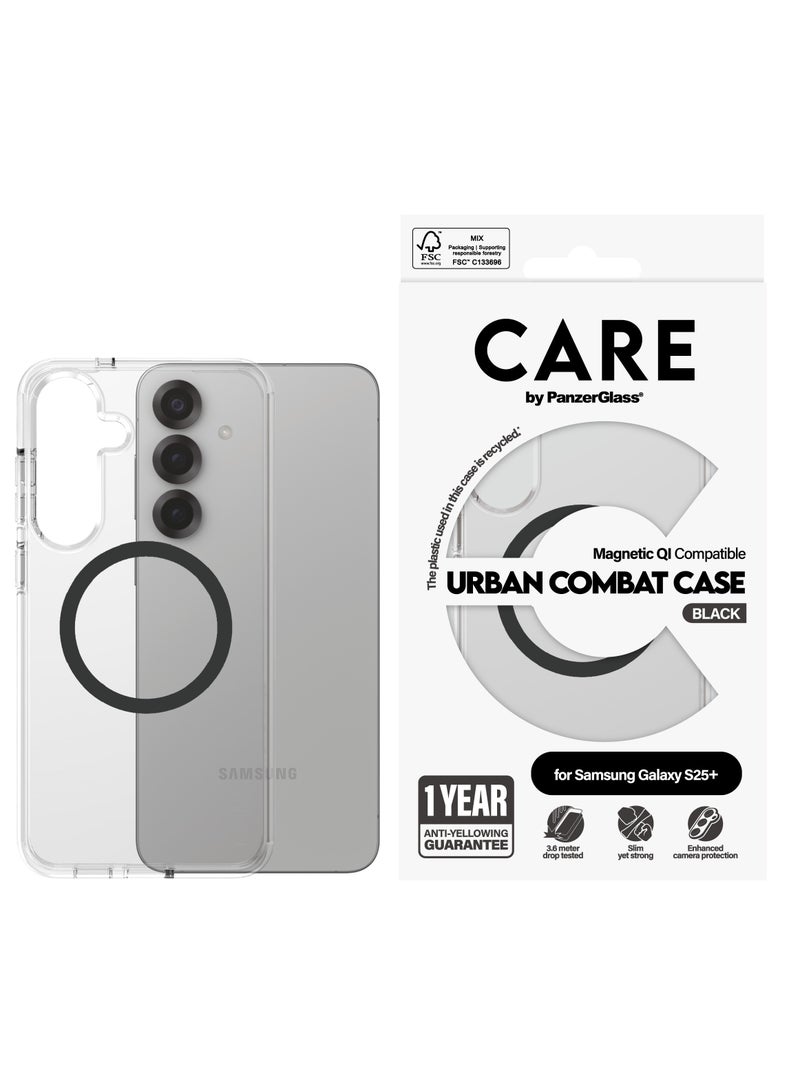 PanzerGlass CARE Flagship Case Qi Black Samsung Galaxy S25 Plus - Image 2