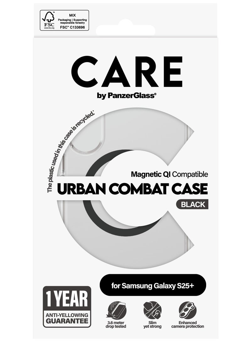 PanzerGlass CARE Flagship Case Qi Black Samsung Galaxy S25 Plus - Image 3