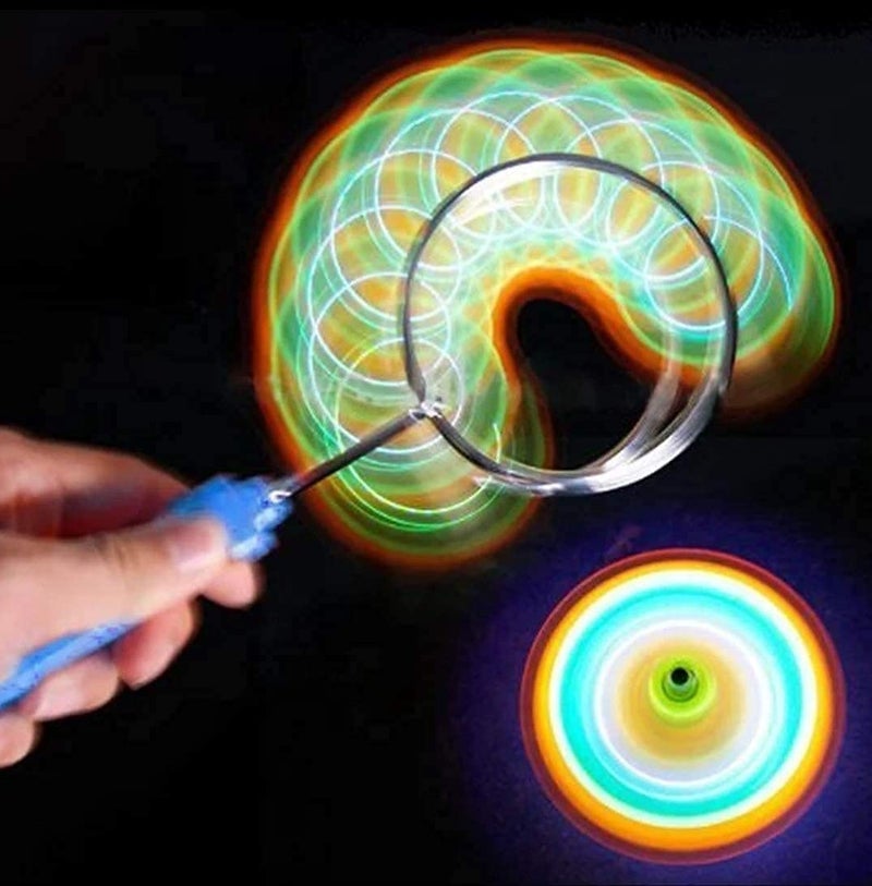 BELOXY Gyro YoYo Ball Toys for Kids Gifts, Magnetic Gyro Wheel Magic Spinning with LED Colorful Light Flashing Spining Top 8.5 Plastic Light-Up Fun Toys - Multi Colors(Multicolor) (A1) (Style 3) - Image 2