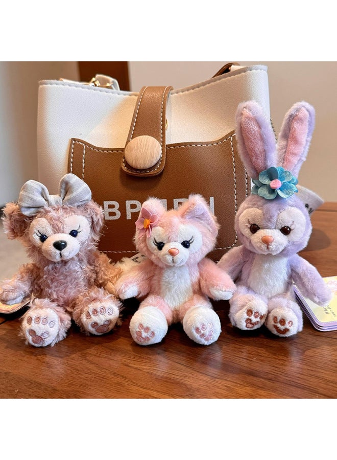 Sweet Face Star Dailou Shirley May Belle Plush Small Doll Bag Hanging Accessories Tote Bag Dragon Bag Pendant Keychain-Color:Standing Belle-Height:Pendant - Image 2