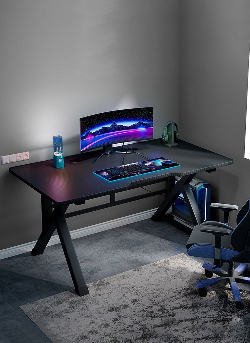 Sharpdo Gaming Desk Computer Desk for Esports Games with Headphone Hook and Cup Holder - Image 2