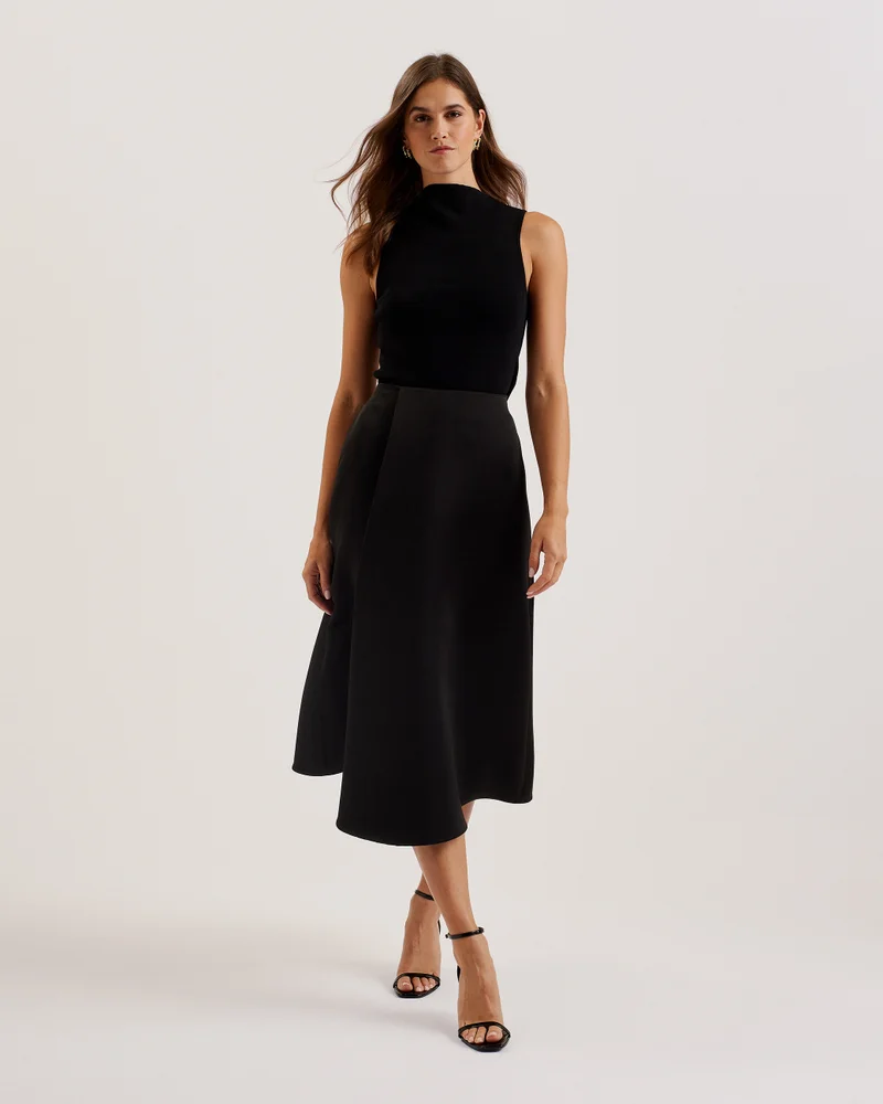 تيد بيكر Asymmetric Wrap Skirt