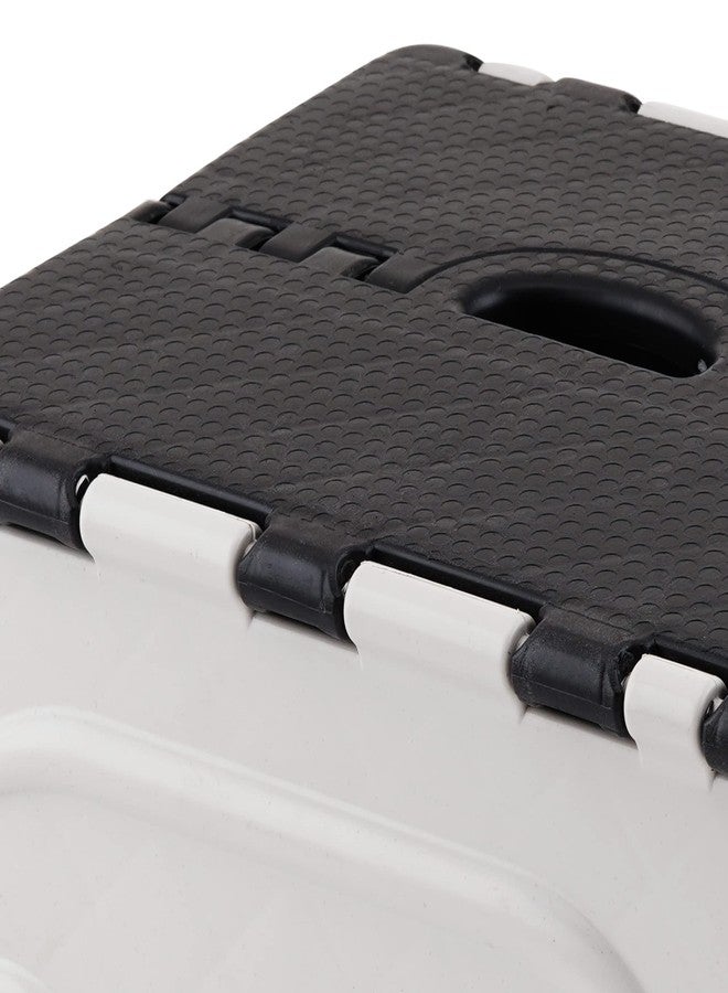 Primelife 7 Inches Super Strong Folding Step Stool for Adults and Kids, Kitchen Stepping Stools, Garden Step Stool Kitchen Stool (7 INCH, Black-white)-Prime - Image 3
