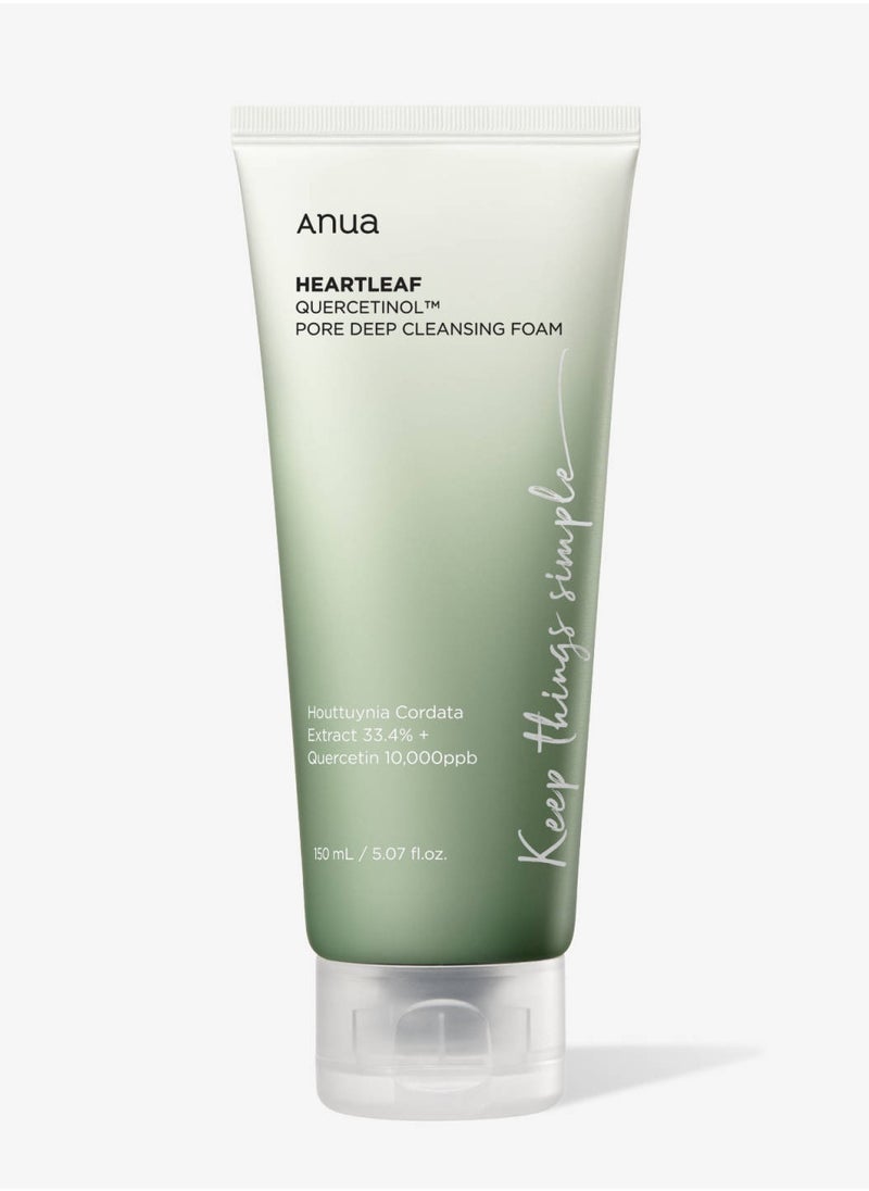 Anua ANUA HEARTLEAF QUERCETINOL PORE DEEP CLEANSING FOAM 150ml 