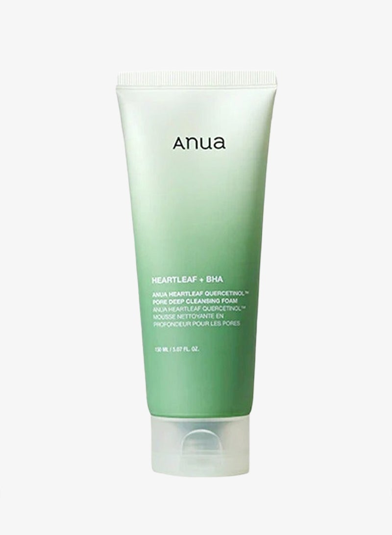 ANUA HEARTLEAF QUERCETINOL PORE DEEP CLEANSING FOAM 150ml - Image 2